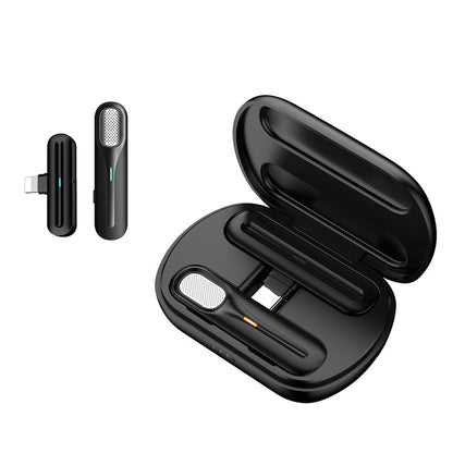 FerTo DX01 Wireless Collar Microphone 2.4G Live Broadcast Equipment, Style: 8 Pin + Charging Bin - Microphone by buy2fix | Online Shopping UK | buy2fix