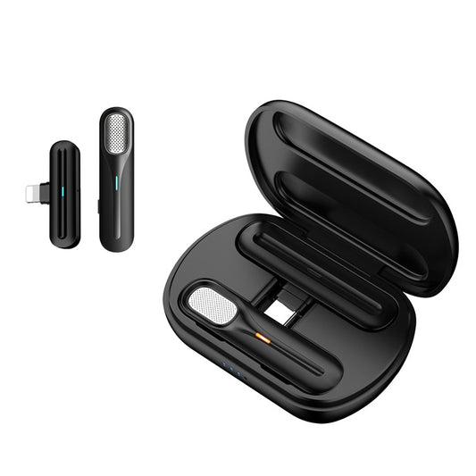 FerTo DX01 Wireless Collar Microphone 2.4G Live Broadcast Equipment, Style: 8 Pin + Charging Bin - Microphone by buy2fix | Online Shopping UK | buy2fix