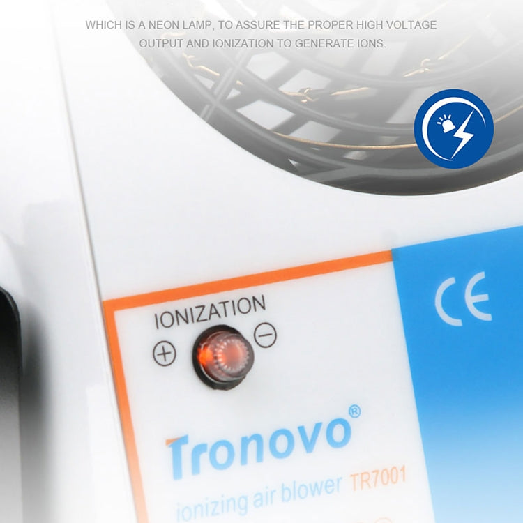 TRONOVO TR7001 Desktop Anti-Static Eliminator Anti-Static Small Ion Fan, EU Plug - Electric Fans by buy2fix | Online Shopping UK | buy2fix
