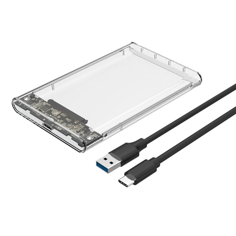 TU31 2.5 Inch USB3.1 TYPE-C Interface Hard Disk Transparent Protective Shell by buy2fix