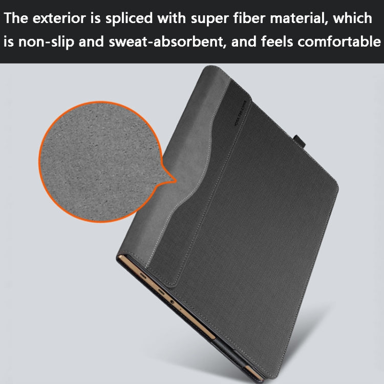 Laptop PU Leather Protective Case For Lenovo Yoga 720-13(Gentleman Gray) by buy2fix