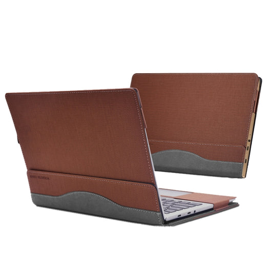 Laptop PU Leather Protective Case For Lenovo Yoga 730-13(Business Brown) by buy2fix