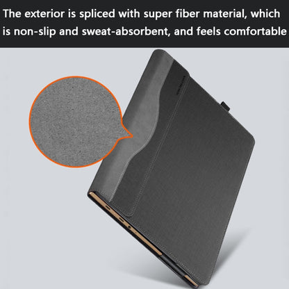Laptop PU Leather Protective Case For Lenovo Yoga 720-15(Gentleman Gray) by buy2fix