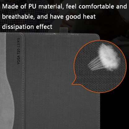 Laptop PU Leather Protective Case For Lenovo Yoga 720-15(Business Brown) by buy2fix