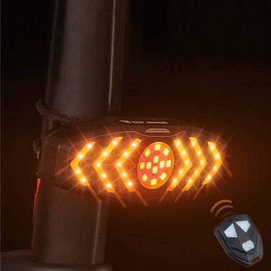 WEST BIKING Bicycle Remote Control Tail Light With Horn Tone(Black) by WEST BIKING