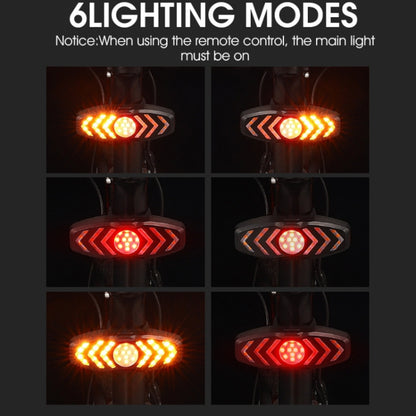 WEST BIKING Bicycle Remote Control Tail Light With Horn Tone(Black) by WEST BIKING