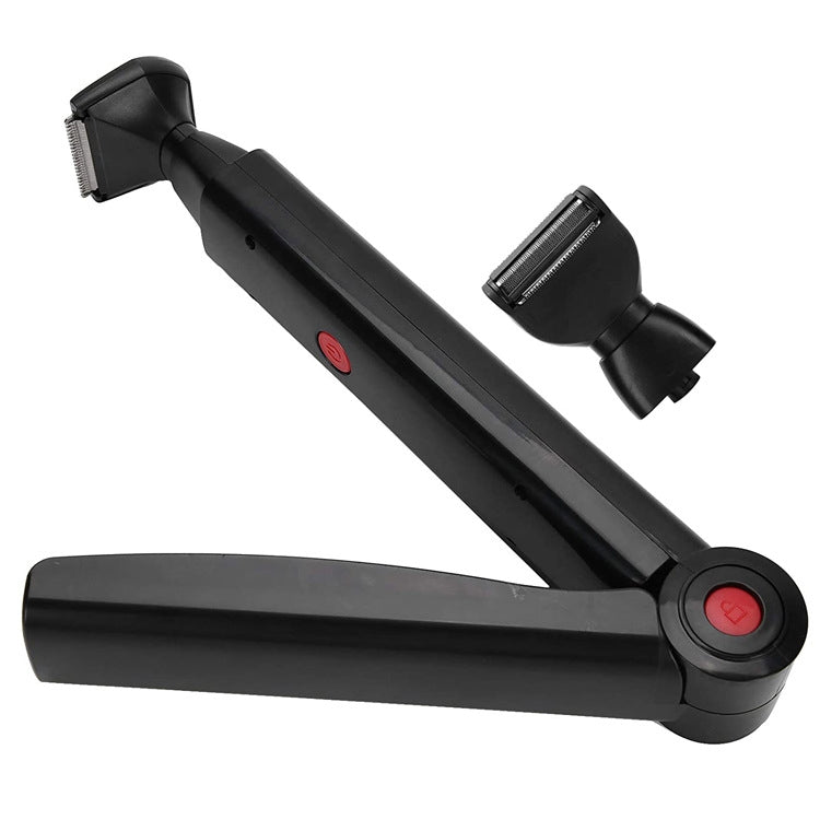 B7 2-in-1 USB Rechargeable Electric Shaver Back Shaver(Black) - Hair Removal by buy2fix | Online Shopping UK | buy2fix