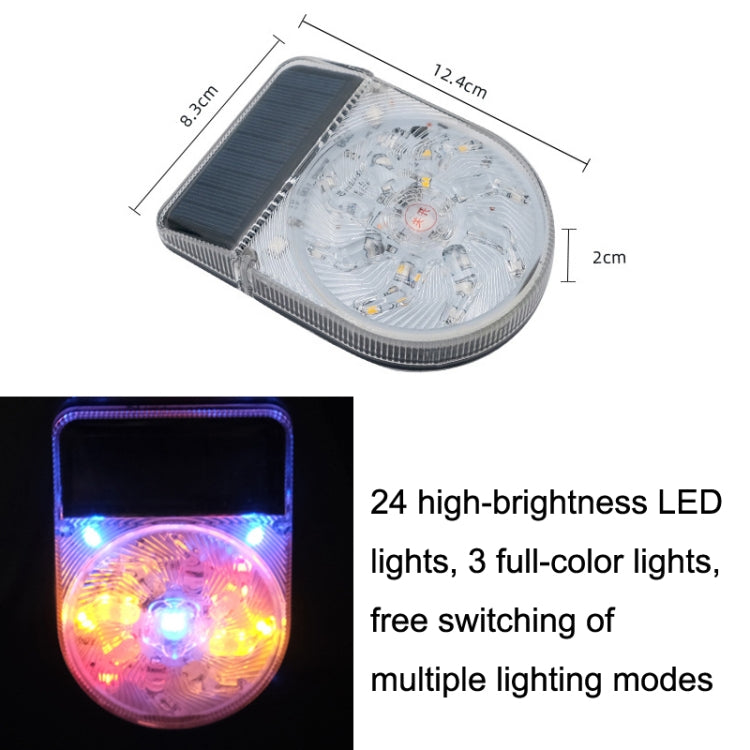 Y-949 27 LEDs Solar Car Waterproof Warning Light - Warning Lights by buy2fix | Online Shopping UK | buy2fix