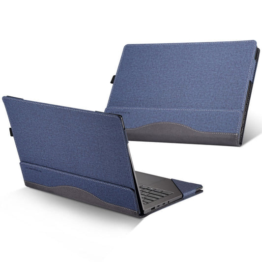 Laptop PU Leather Protective Case For Lenovo Yoga 520-14(Blue) by buy2fix