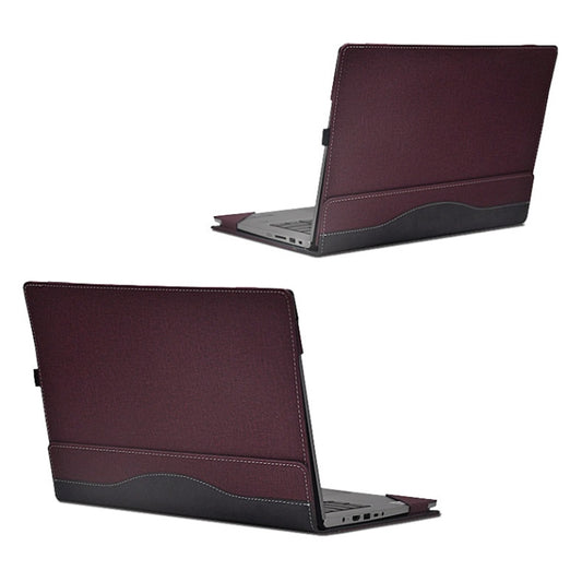 PU Leather Laptop Case For HP Spectre X360 13-AW 13.3(Wine Red) by buy2fix