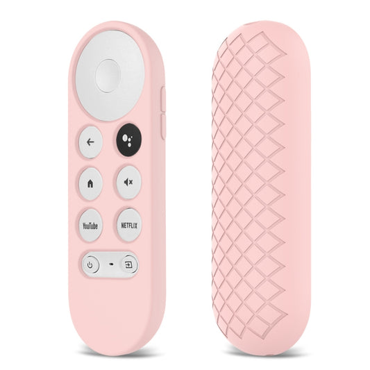 2 PCS Silicone Protective Shell for Google Chromecast 2020 Remote Control(Pink) - Remote Control Covers by buy2fix | Online Shopping UK | buy2fix