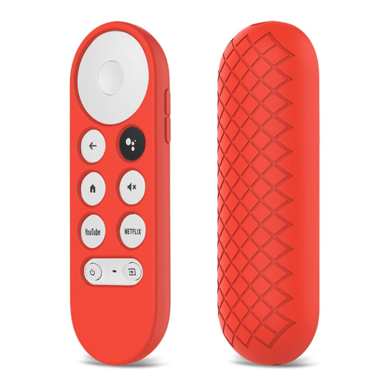 2 PCS Silicone Protective Shell for Google Chromecast 2020 Remote Control(Red) - Remote Control Covers by buy2fix | Online Shopping UK | buy2fix