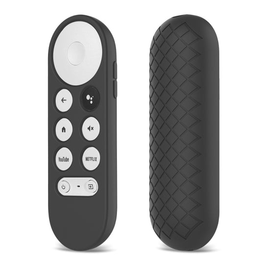 2 PCS Silicone Protective Shell for Google Chromecast 2020 Remote Control(Black) - Remote Control Covers by buy2fix | Online Shopping UK | buy2fix
