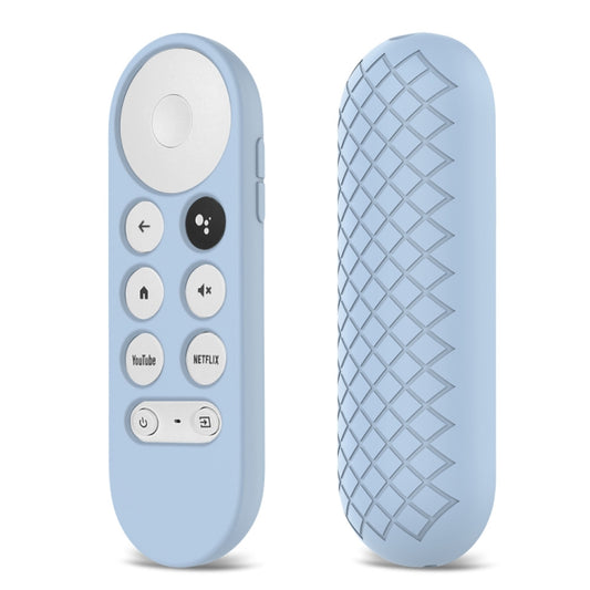 2 PCS Silicone Protective Shell for Google Chromecast 2020 Remote Control(Sky Blue) - Remote Control Covers by buy2fix | Online Shopping UK | buy2fix