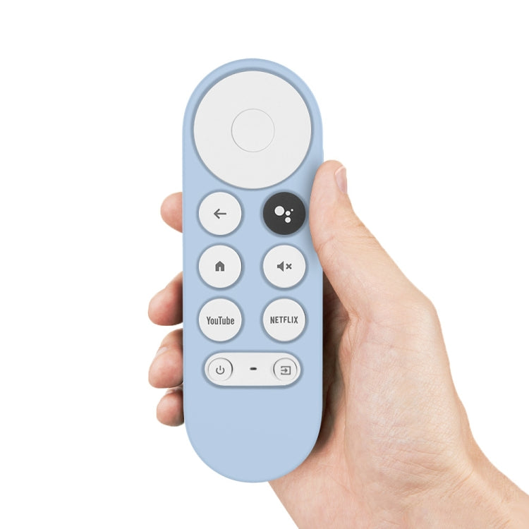 2 PCS Silicone Protective Shell for Google Chromecast 2020 Remote Control(Sky Blue) - Remote Control Covers by buy2fix | Online Shopping UK | buy2fix