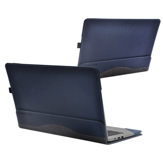 PU Leather Laptop Protective Case For Huawei Honor MagicBook(Dark Blue) by buy2fix