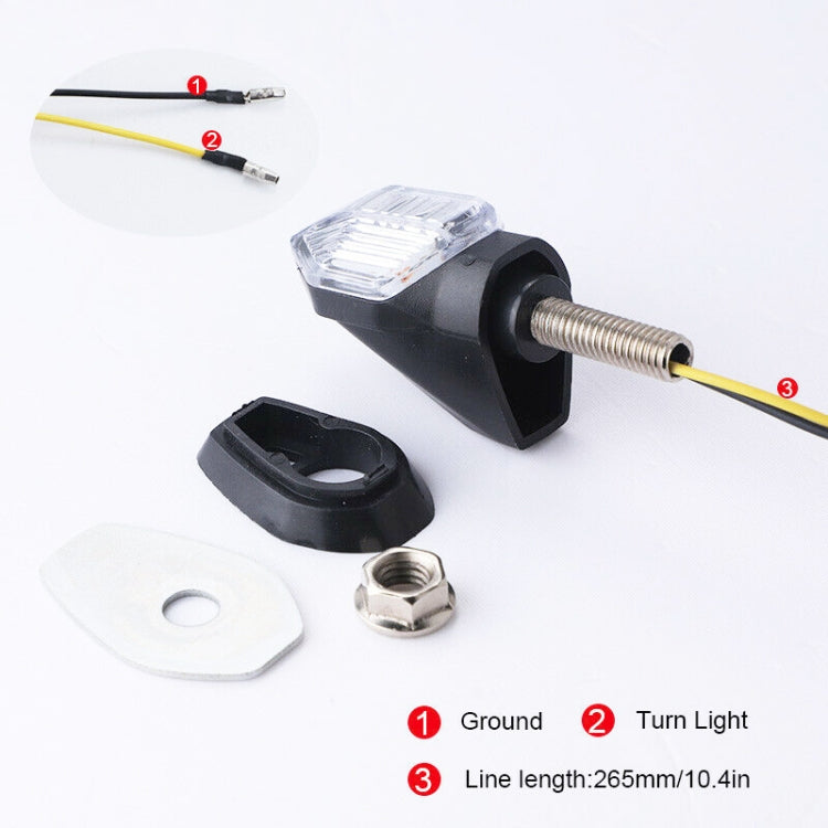 2pcs Motorcycle Steering Lamp Small Shark LED Highlight(MK-100) - Turn Signal by buy2fix | Online Shopping UK | buy2fix