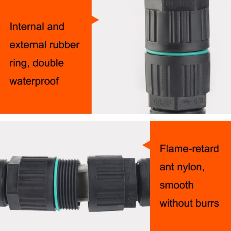 CDF-200/3 Waterproof Wire Connector With 2 Pin Quick Connector by buy2fix