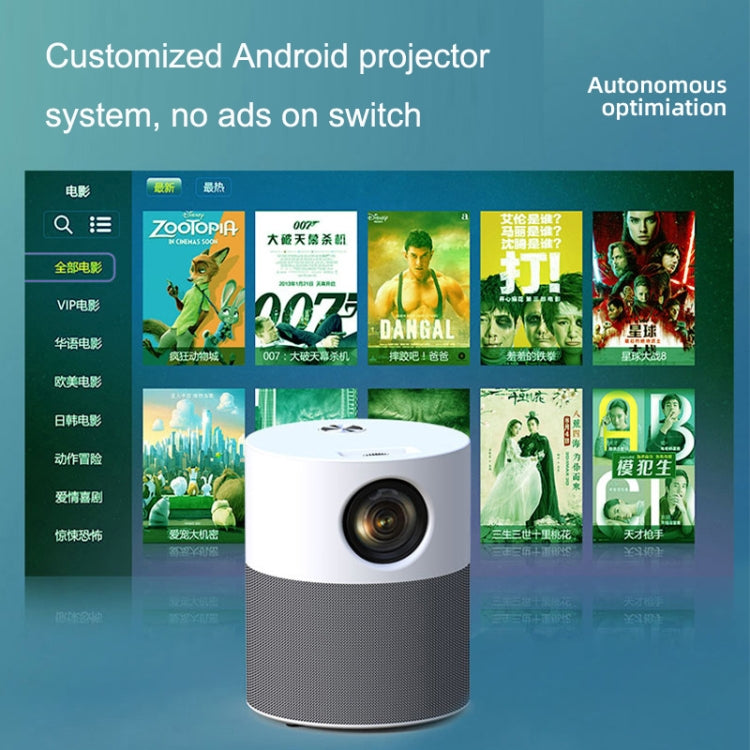 M1 Home Commercial LED Smart HD Projector, Specification: UK Plug(Intelligent WIFI Android Version) - LED Projector by buy2fix | Online Shopping UK | buy2fix