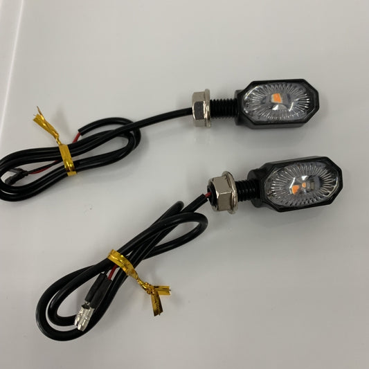 2pcs MK-099 LED Motorcycle Steering Light Signal Lamp(Small Elliptical) - Signal Lights by buy2fix | Online Shopping UK | buy2fix