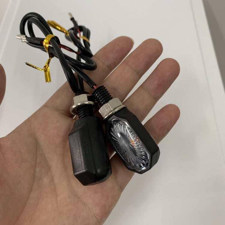 2pcs MK-099 LED Motorcycle Steering Light Signal Lamp(Small Elliptical) - Signal Lights by buy2fix | Online Shopping UK | buy2fix