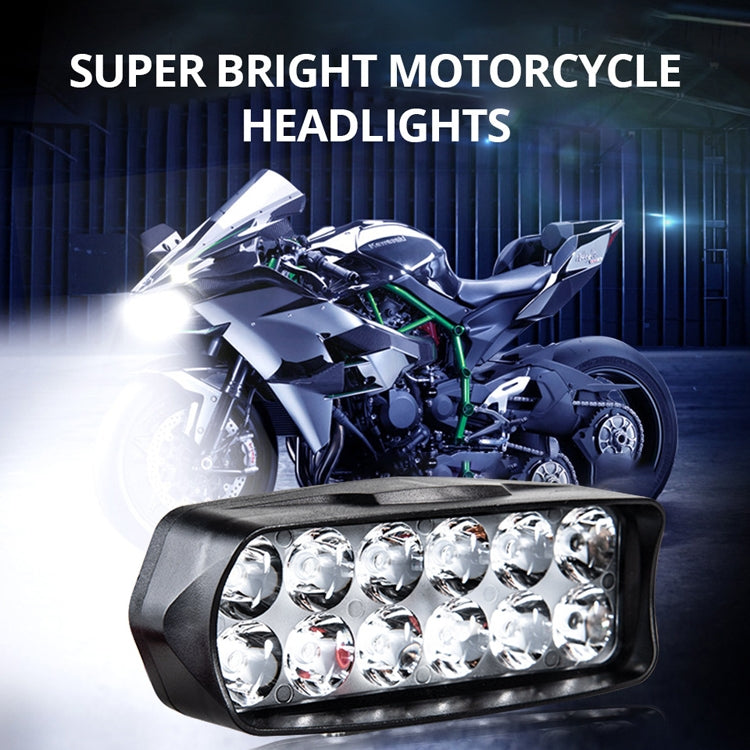2 PCS MK-265 Motorcycle Character Shooting Light Auxiliary Day Running Light, Style: 12 LEDs - Headlights by buy2fix | Online Shopping UK | buy2fix