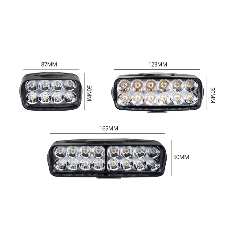 2 PCS MK-265 Motorcycle Character Shooting Light Auxiliary Day Running Light, Style: 16 LEDs - Headlights by buy2fix | Online Shopping UK | buy2fix