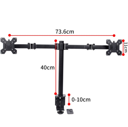 Desktop Lifting Monitor Stand Bracket Double Screen Table Clip - TV Brackets & Mounts by buy2fix | Online Shopping UK | buy2fix