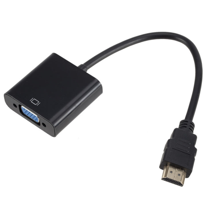 ZHQ007 HD 1080P HDMI to VGA Converter(Black) by buy2fix