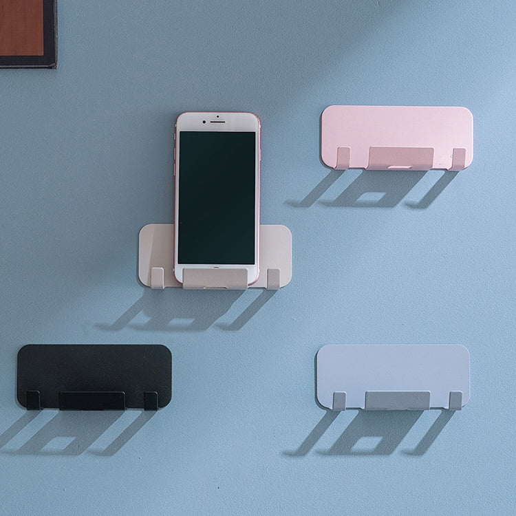 2 PCS  Punch-Free Wall-Mounted Rack Mobile Phone Charging Holder(Pink) - Shower & Wall Mounts by buy2fix | Online Shopping UK | buy2fix