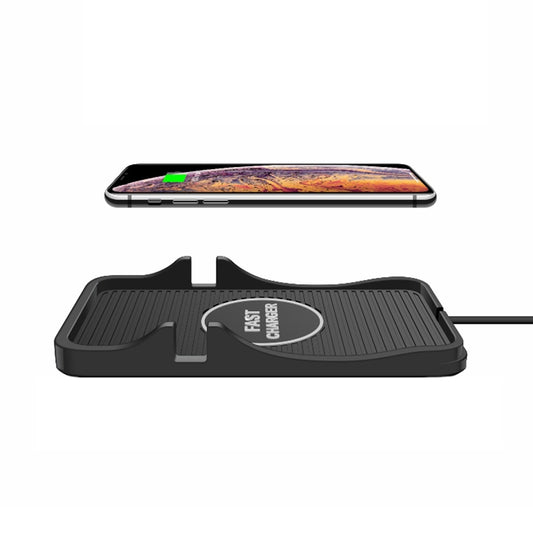 C7 Car Navigation 2 In 1 Multi-Function Non-Slip Pad Wireless Charger(Black) - Wireless Charging Pads by buy2fix | Online Shopping UK | buy2fix