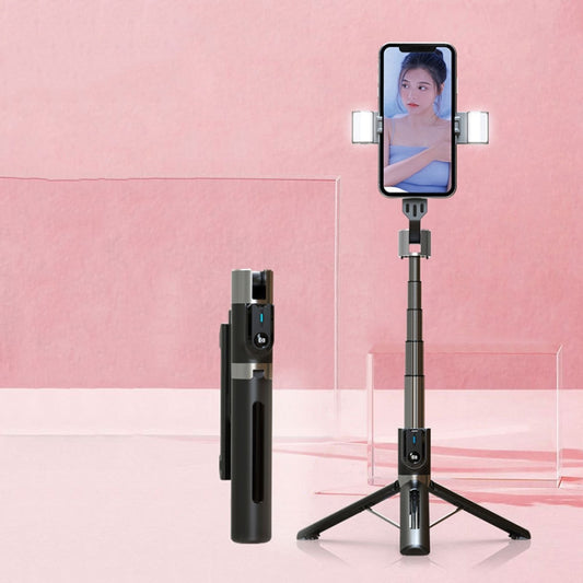 Mobile Phone Tripod Bluetooth Remote Control Live Selfie Stick, Specification: P96D2 Double Light - Selfie Sticks by buy2fix | Online Shopping UK | buy2fix