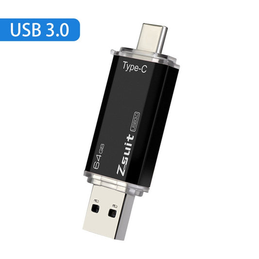Zsuit Zstpc3 2 in 1 Type-C Interface Metal Phone U Disk, Randon Color Delivery 64GB(USB3.0) - U Disk & Card Reader by Zsuit | Online Shopping UK | buy2fix