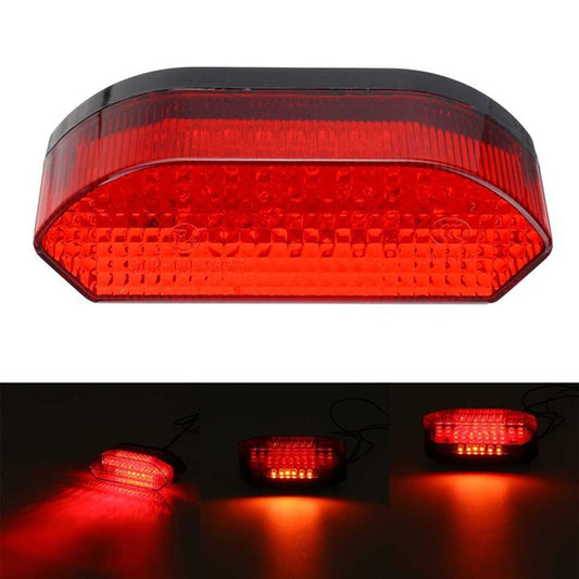 MK-285 Motorcycle LED Taillight Plate Light(Without Stand Red Cover) - Signal Lights by buy2fix | Online Shopping UK | buy2fix