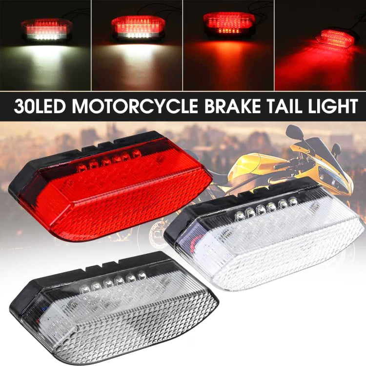MK-285 Motorcycle LED Taillight Plate Light(Without Stand Red Cover) - Signal Lights by buy2fix | Online Shopping UK | buy2fix