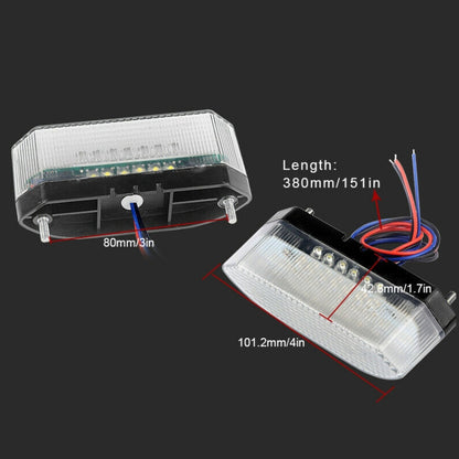MK-285 Motorcycle LED Taillight Plate Light(Without Stand Red Cover) - Signal Lights by buy2fix | Online Shopping UK | buy2fix