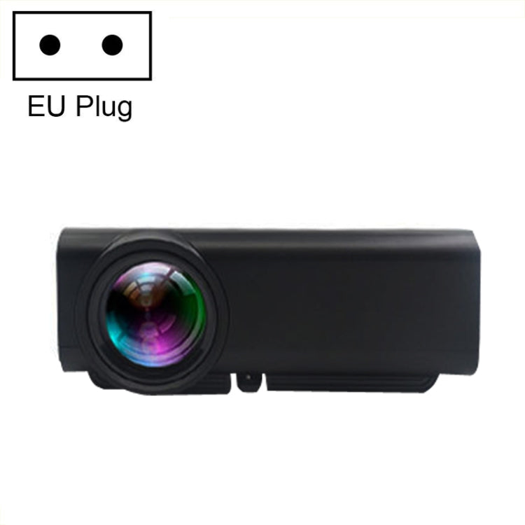 YG530 Home LED Small HD 1080P Projector, Specification: EU Plug(Black) - LED Projector by buy2fix | Online Shopping UK | buy2fix