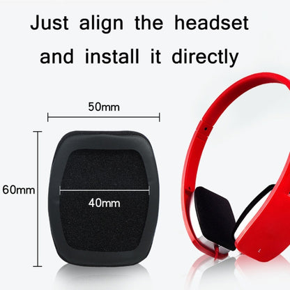 2pcs Sponge Earphone Cover For Edifier K680 H640P(Purple) - Earmuff & Pad by buy2fix | Online Shopping UK | buy2fix