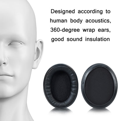 2pcs Sponge Headphone Covers For Audio-Technica ATH-AR5BT / AR5iS(Black) - Earmuff & Pad by buy2fix | Online Shopping UK | buy2fix