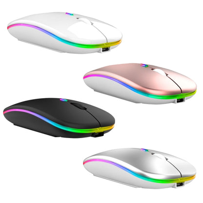 C7002 2400DPI 4 Keys Colorful Luminous Wireless Mouse, Color: 2.4G Silver Gray by buy2fix
