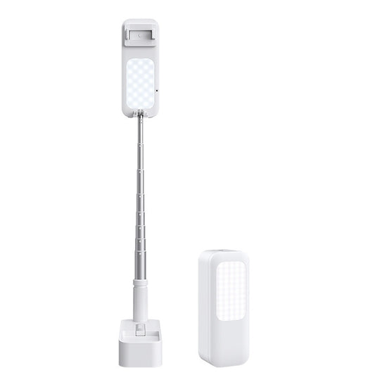 V6 360-Degree Rotating Double-Sided Light-Filling Live Bracket(White) - Stand by buy2fix | Online Shopping UK | buy2fix
