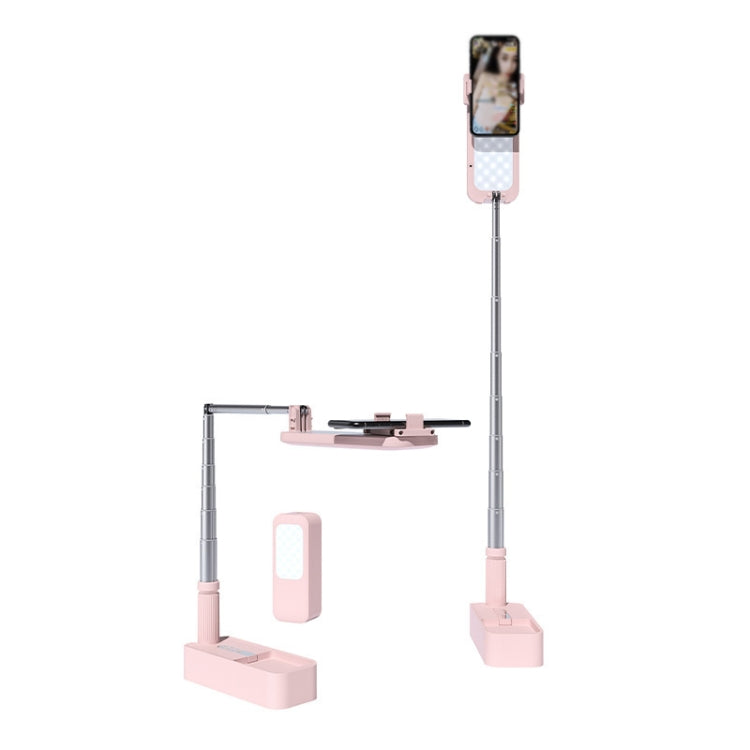V6 360-Degree Rotating Double-Sided Light-Filling Live Bracket(Pink) - Stand by buy2fix | Online Shopping UK | buy2fix