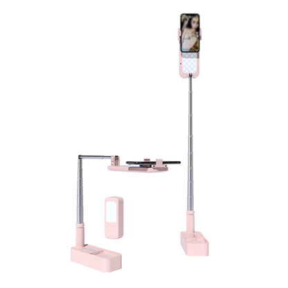 V6 360-Degree Rotating Double-Sided Light-Filling Live Bracket(Pink) - Stand by buy2fix | Online Shopping UK | buy2fix
