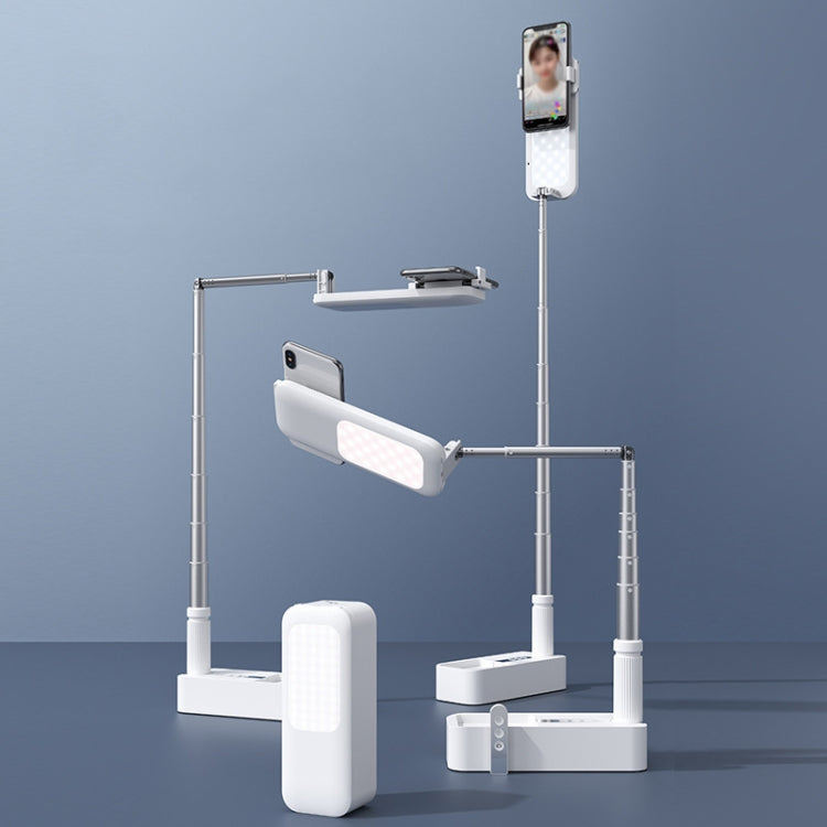 V6 360-Degree Rotating Double-Sided Light-Filling Live Bracket(White) - Stand by buy2fix | Online Shopping UK | buy2fix