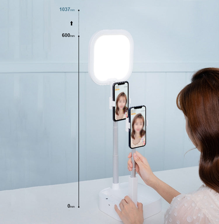 V8 Dual-Camera 360-Degree Rotating Light-Filling Live Stand, Spec: Holder + Remote - Stand by buy2fix | Online Shopping UK | buy2fix