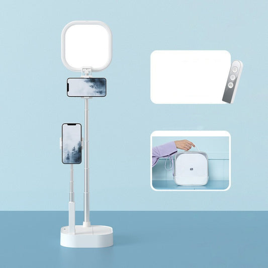 V8 Dual-Camera 360-Degree Rotating Light-Filling Live Stand, Spec: Holder + Remote + Storage Bag - Stand by buy2fix | Online Shopping UK | buy2fix