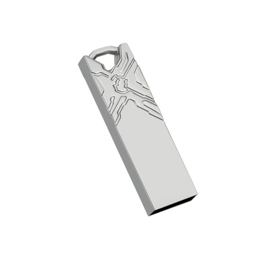 Jg1 USB 2.0 High-Speed Metal Engraving Car USB Flash Drives, Capacity: 4GB(White) by buy2fix