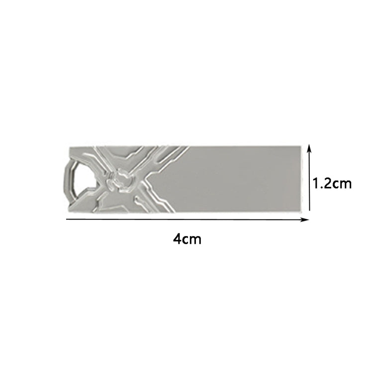 Jg1 USB 2.0 High-Speed Metal Engraving Car USB Flash Drives, Capacity: 4GB(White) by buy2fix