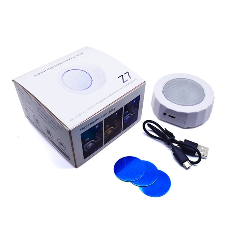 Z7 Car Ceiling USB Wireless Strobe Reading Light, Color: Black - Dome Lights by buy2fix | Online Shopping UK | buy2fix