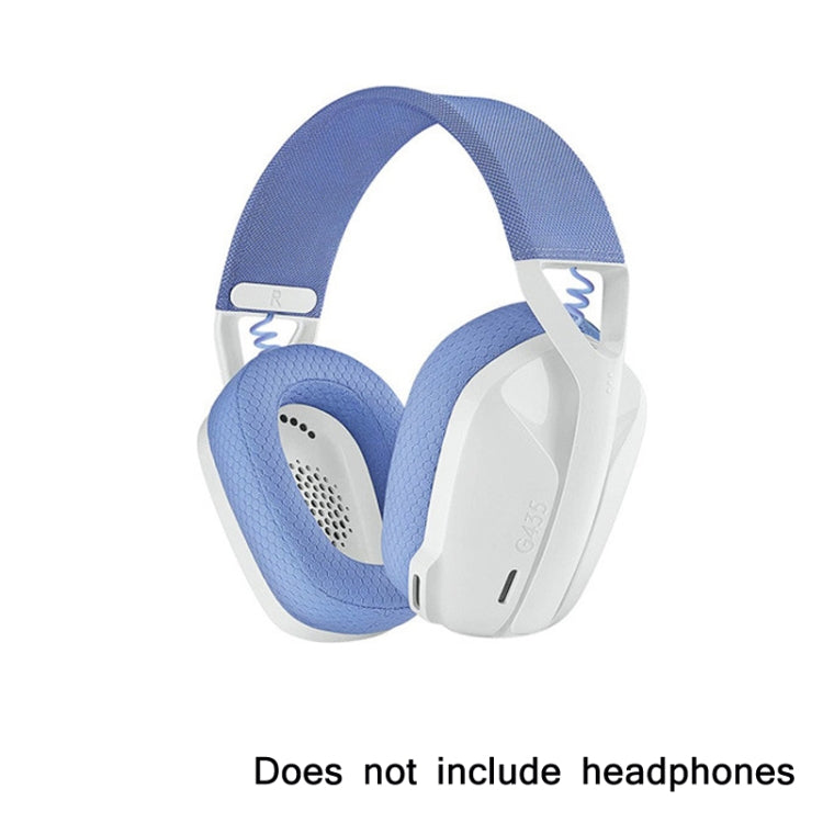 2pcs Sponge Earmuff Headrest Pad For Logitech G435, Color: Rose Red Earmuffs by buy2fix